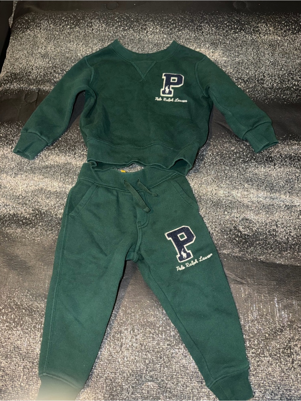 Ralph Lauren Dark Green Kids Sweatshirt & Joggers Set